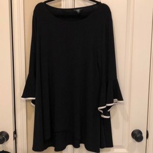 Alfani tunic - Bell sleeve with white trim XL